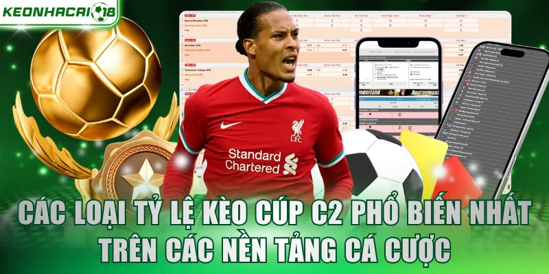 Các loại tỷ lệ kèo Cúp C2 phổ biến nhất trên các nền tảng cá cược